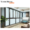 Modern design good price double glass sliding window custom aluminum French glass sliding window
