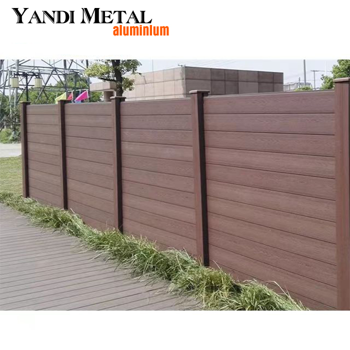 High quality decorative garden patio house outdoor wood-plastic fence panel garden security system