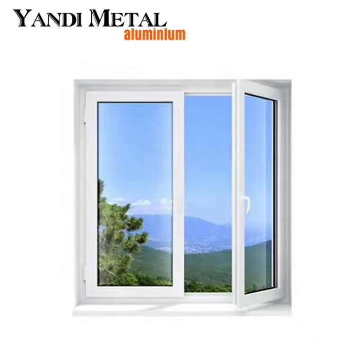 Hot new window aluminum window frame home casement window double glass push and pull aluminum window