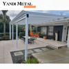 Aluminum Louver pergola Easy to assemble waterproof louver roof system kit Outdoor gazebo Aluminum pergola