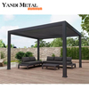 System Outdoor Garden Courtyard terrace Roof activity Waterproof electric adjustable pavilion Bioclimatic louvers Aluminum pergola