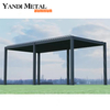 High quality electric roof pavilion Courtyard awning Waterproof double electric aluminum louver pergola