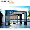 Wholesale sun shade waterproof rain protection luxury modern electric pergola outdoor aluminum shutters