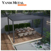 3×4 4×6 4×4 3×6 4×8 6×8 Bioclimatic aluminum extrusion profile weatherproof open louver pergola outdoor pavilion