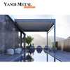 Electric luxury Terrace gazebo Aluminum outdoor luxury garden gazebo Aluminum glass gazebo Garden aluminum gazebo