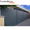 Easy to assemble classic design galvanized steel full privacy modern security fence
