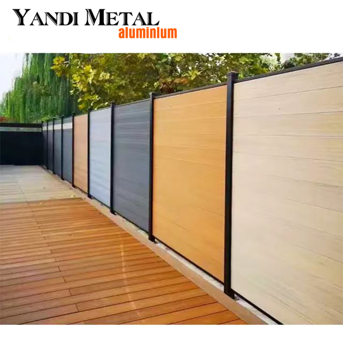 Wpc outdoor wood garden wall panel Wpc board fence Easy installation of privacy paving WPC fence board