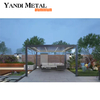 OEM motor car aluminum pergola retractable sliding and folding aluminum louvers bioclimatic pergola