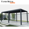 Electric outdoor sunshade waterproof aluminum pavilion Garden Electric building metal pergola