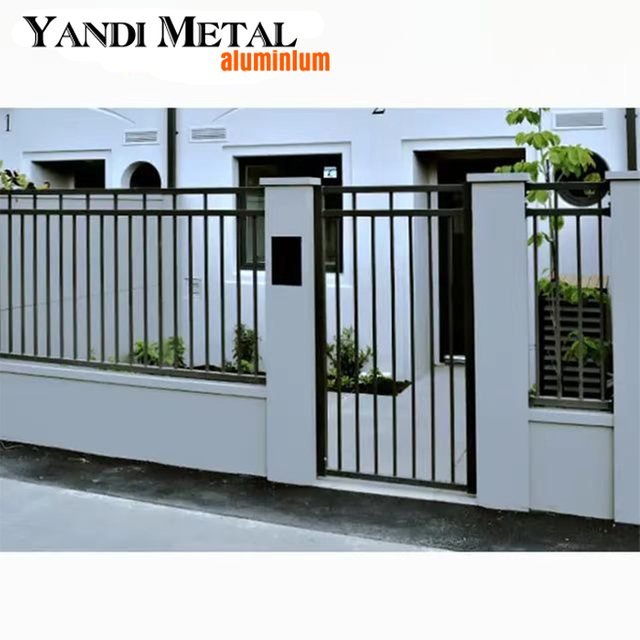 Easy to assemble metal pool fence High security privacy fence Newly designed aluminum fence