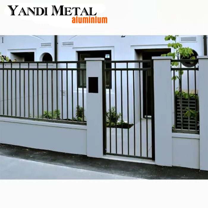 Easy to assemble metal pool fence High security privacy fence Newly designed aluminum fence