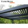Aluminum manual pergola modern luxury outdoor pergola Shutters roof waterproof metal garden pergola