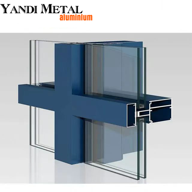 Custom commercial unit skyscraper curtain wall glass curtain wall system
