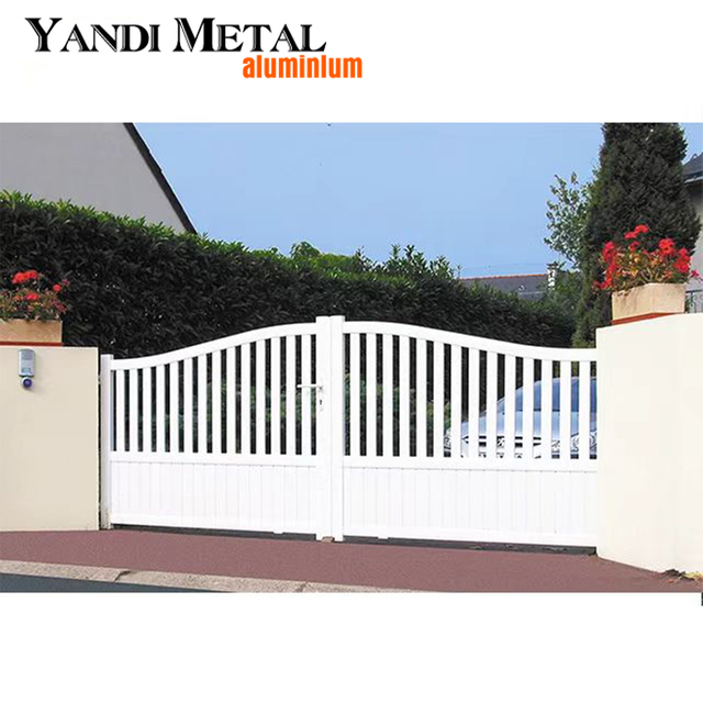 The latest outdoor gates Private metal Aluminum automatic revolving doors House driveway aluminum doors