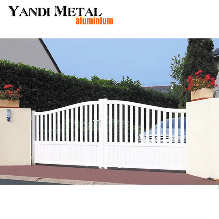 The latest outdoor gates Private metal Aluminum automatic revolving doors House driveway aluminum doors