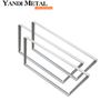 Anodized matte silver white die casting process aluminum frames used for led advertising signs display screen frame