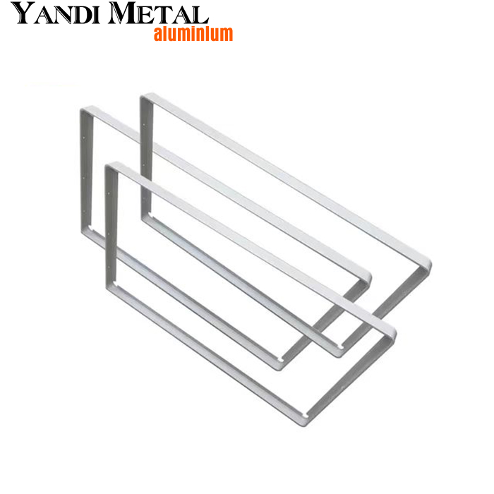 Anodized matte silver white die casting process aluminum frames used for led advertising signs display screen frame