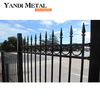 Privacy Garden fence Aluminum metal pickets decorated steel fence Wrought iron fence panels