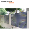 Garden waterproof aluminum horizontal slat fence Screen louver fence Panel garden fence