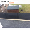 Aluminum Privacy fence Commercial modern garden fence outdoor from Yandi factory, durable quality