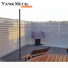 Modern garden metal fence panels Anodized powder coated optional aluminum fence slats Aluminum privacy fence panels