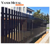 Black trim panel horizontal aluminum fence panel system Price waterproof garden fence