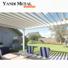 Aluminum Louver pergola Easy to assemble waterproof louver roof system kit Outdoor gazebo Aluminum pergola