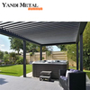 Aluminum Louver pergola Easy to assemble waterproof louver roof system kit Outdoor gazebo Aluminum pergola