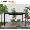 New pergola aluminum outdoor electric waterproof shutters pergola Yandi factory