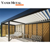 System Outdoor Garden Courtyard terrace Roof activity Waterproof electric adjustable pavilion Bioclimatic louvers Aluminum pergola