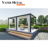 Electric retractable aluminum blinds pergola Garden patio awning Roof TV adjustable pergola aluminum pergola