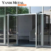 The latest design New style modern aluminum villa large double fold folding glass sliding aluminum doors