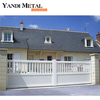 Factory direct garden automatic driveway sliding aluminum door Horizontal slats privacy aluminum door