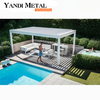 Luxury outdoor pergola Waterproof metal electric louver roof pergola Aluminum pergola customized 3*3 6*3 pergola