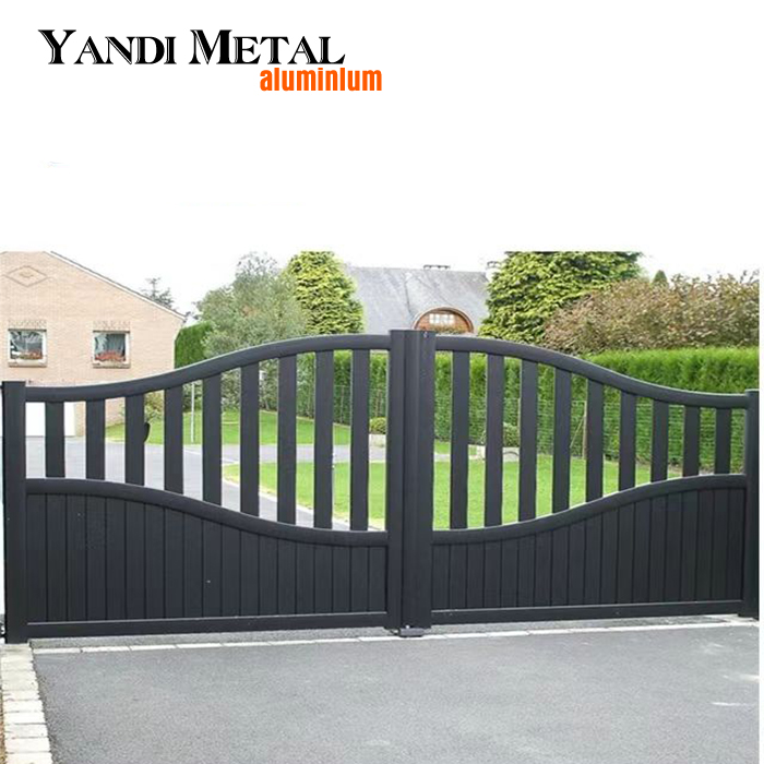 Custom decorative patio entrance aluminum gate Driveway sliding door