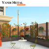 Garden Metal Aluminum Louver Fence System Durable Aluminum Louver fence Custom louver slatted fence panels