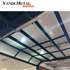Villa exterior motor control clear glass aluminum rolled up garage door