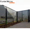 Outdoor rust-proof aluminum shutters Metal fence residential courtyard aluminum privacy slatted fence panels
