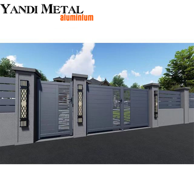 Factory wholesale combination 6063/6061/6060 T5 Aluminum balustrade gate fence gate