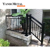Classical simple galvanized steel aluminum alloy railings Wrought iron outdoor/indoor stair railings