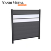 High standard wood-plastic composite wood-plastic fence Aluminum post panel wall panel outdoor garden fence