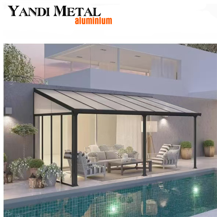 Luxury terrace waterproof hardtop gazebos Garden gazebos Aluminum outdoor hardtop louvered gazebos