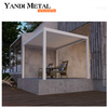 Modern design Bioclimatic shade canopy waterproof louver roof louver gazebo Outdoor aluminum pergola Aluminum electric pergola