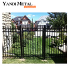 Metal privacy slats fence panels Aluminum alloy welded doors Courtyard Villa custom aluminum sliding doors