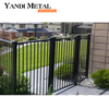 Professional welding metal automatic aluminum door powder coating welding sliding door driveway entrance aluminum door
