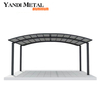 Carport solar aluminum waterproof with glass roof aluminum carport manufacturers