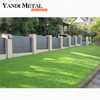 Aluminum louver garden fence panels designed for professional private metal modern slatted fence heavy duty horizontal fence