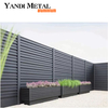House garden slat fence Composite material for easy assembly classic design privacy Modern aluminum post security fence