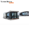 Factory custom prefabricated mobile container house Luxury capsule container prefabricated home with wheels