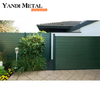Aluminum frame wood plastic composite fence Wpc garden fence